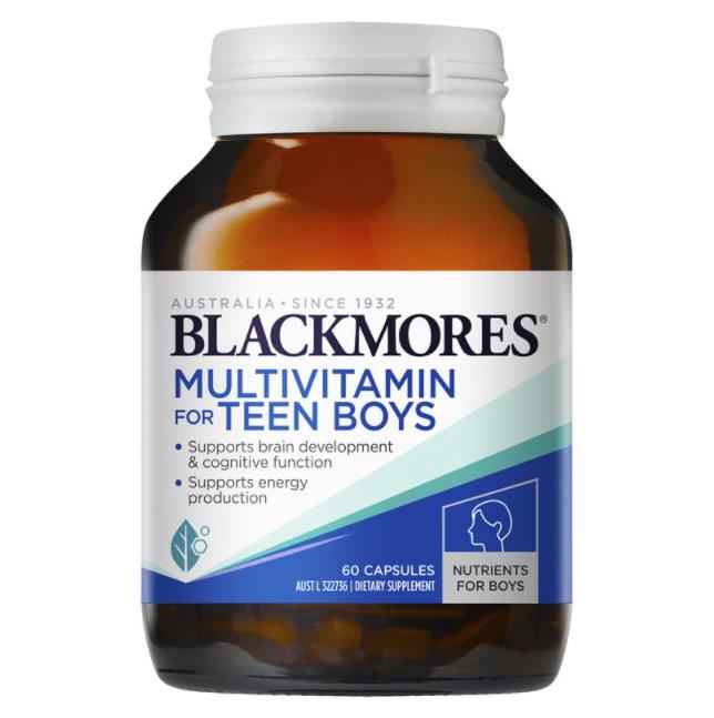 Blackmores青少年男生复合维生素补脑60粒