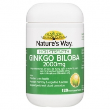 Nature's Way 银杏叶补脑片 2000mg 120粒